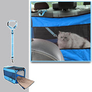 Portable Pet Travel Carrier with Secure Locking Zippers