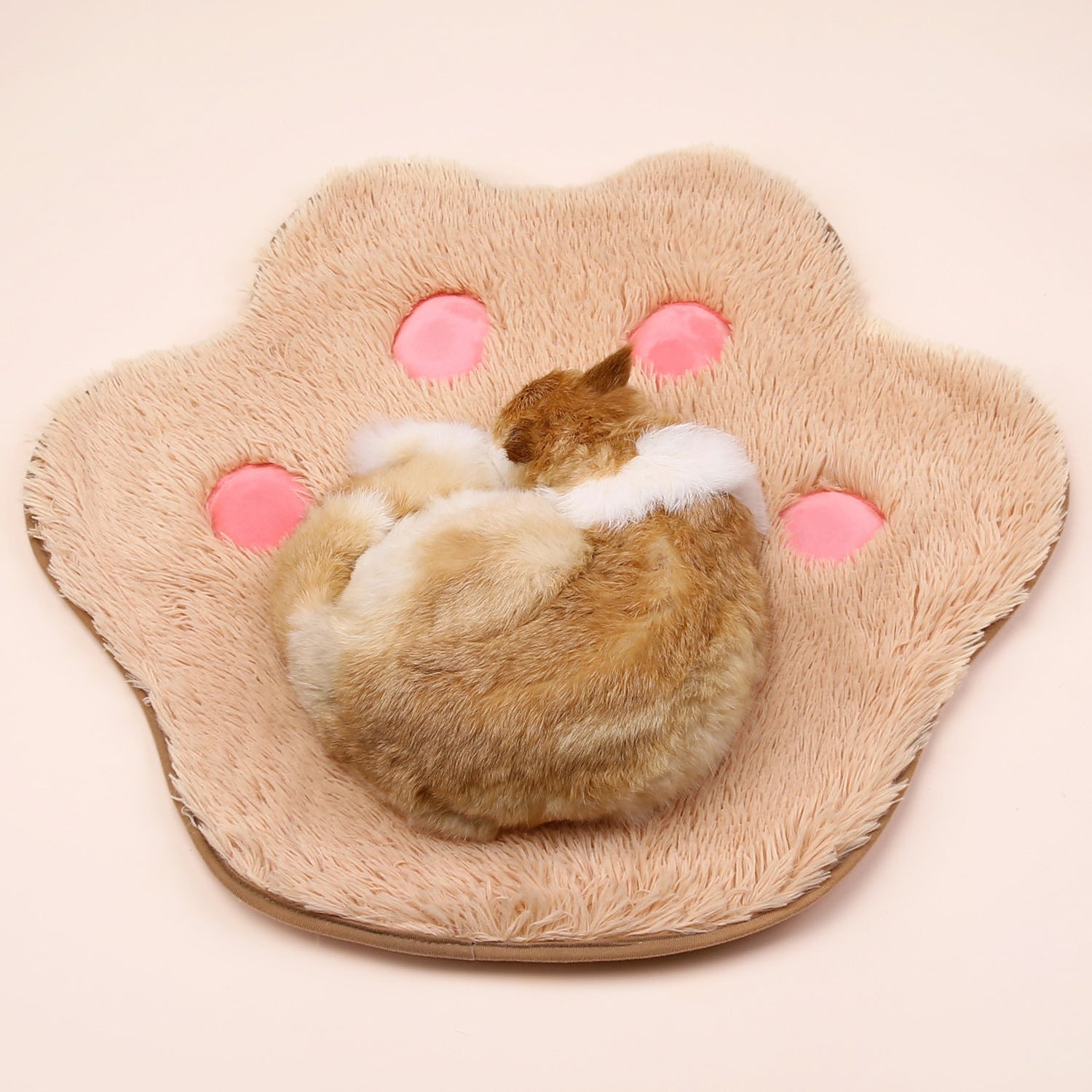 Pet Plush Cat Paw Print Cute Mat Plush cushion