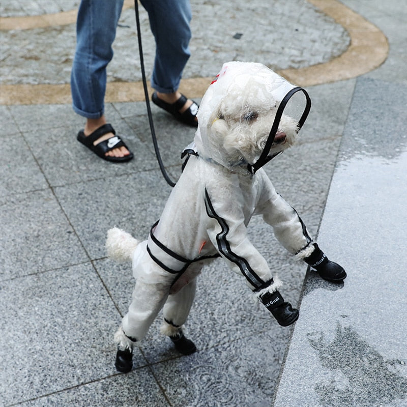 Transparent Raincoat Light Waterproof Coat Dog Raincoat