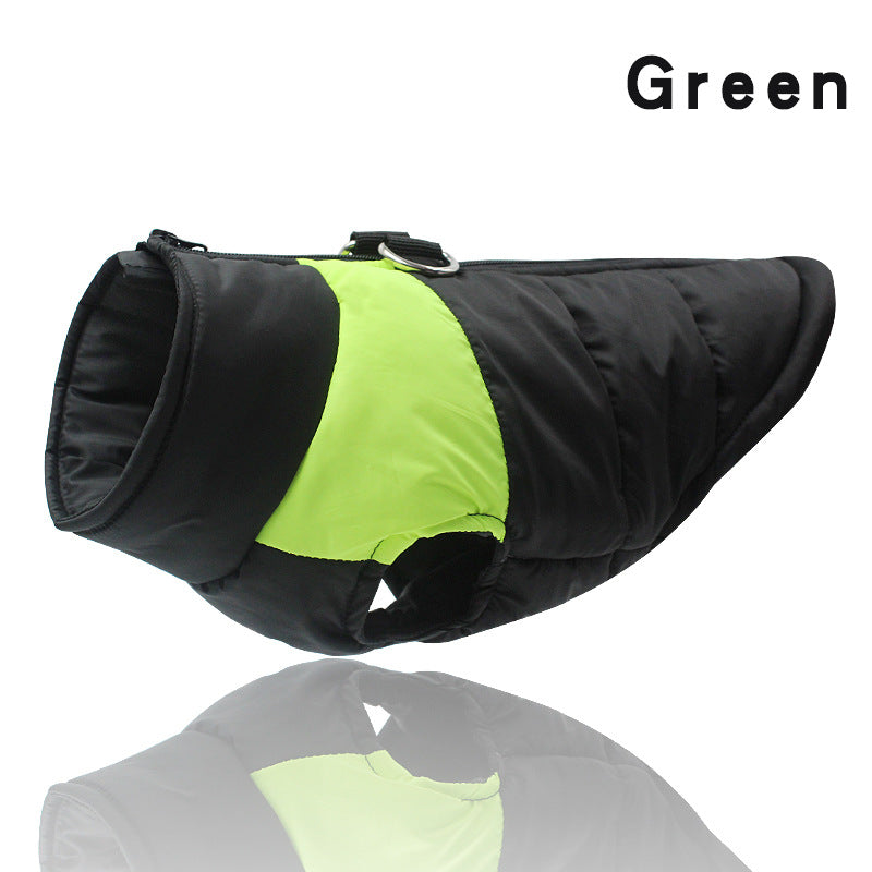 Zipper Jacket Coat For Small Medium Large Dogs Waterproof Dog Clothes