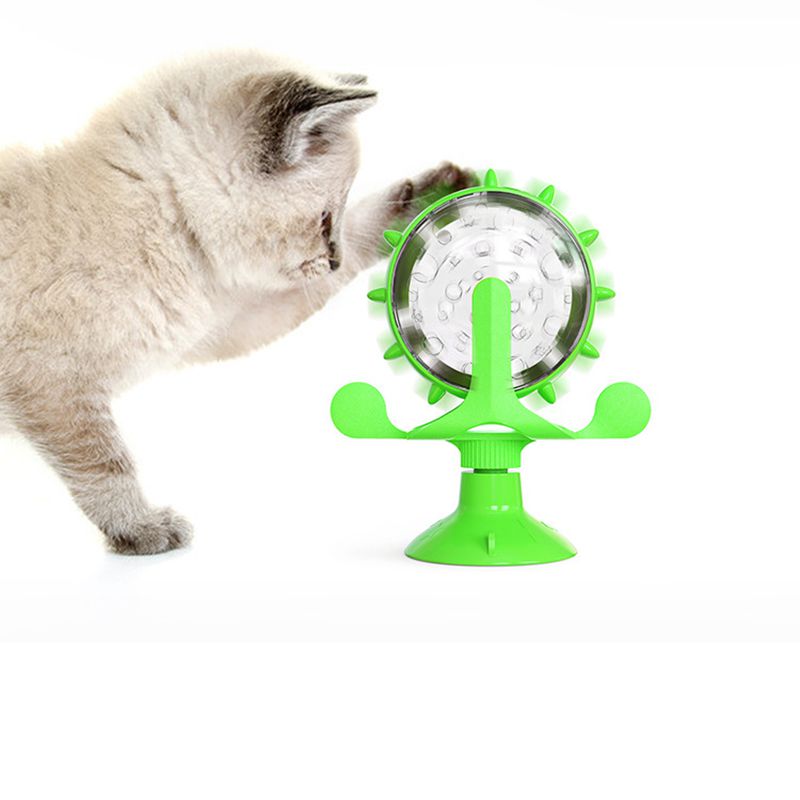 Funny Cat Turntable Toy Pet Windmill