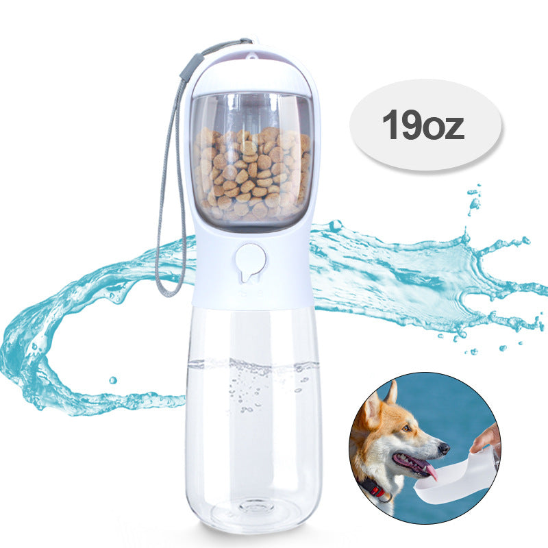 Pet dual-use cup pet accompanying cat and dog outdoor portable water bottle