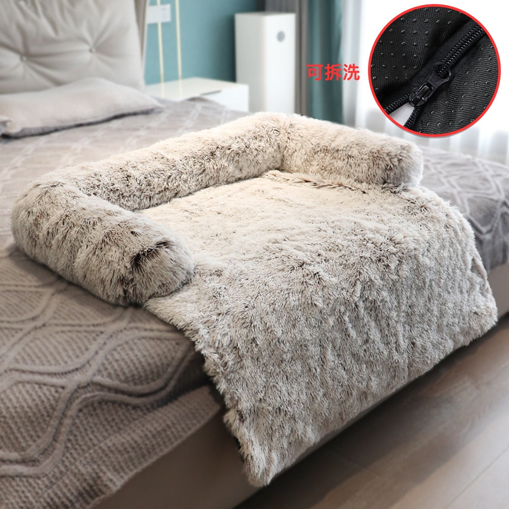 Winter Large Dog Sofa Bed with Zipper