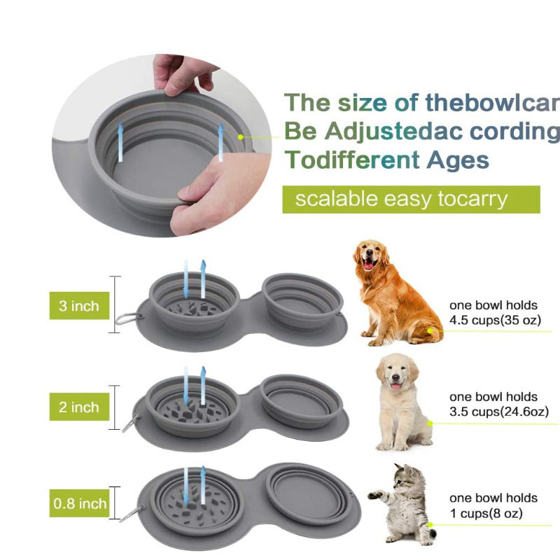 Pet Slow feeding Anti-Choking Dog Bowl