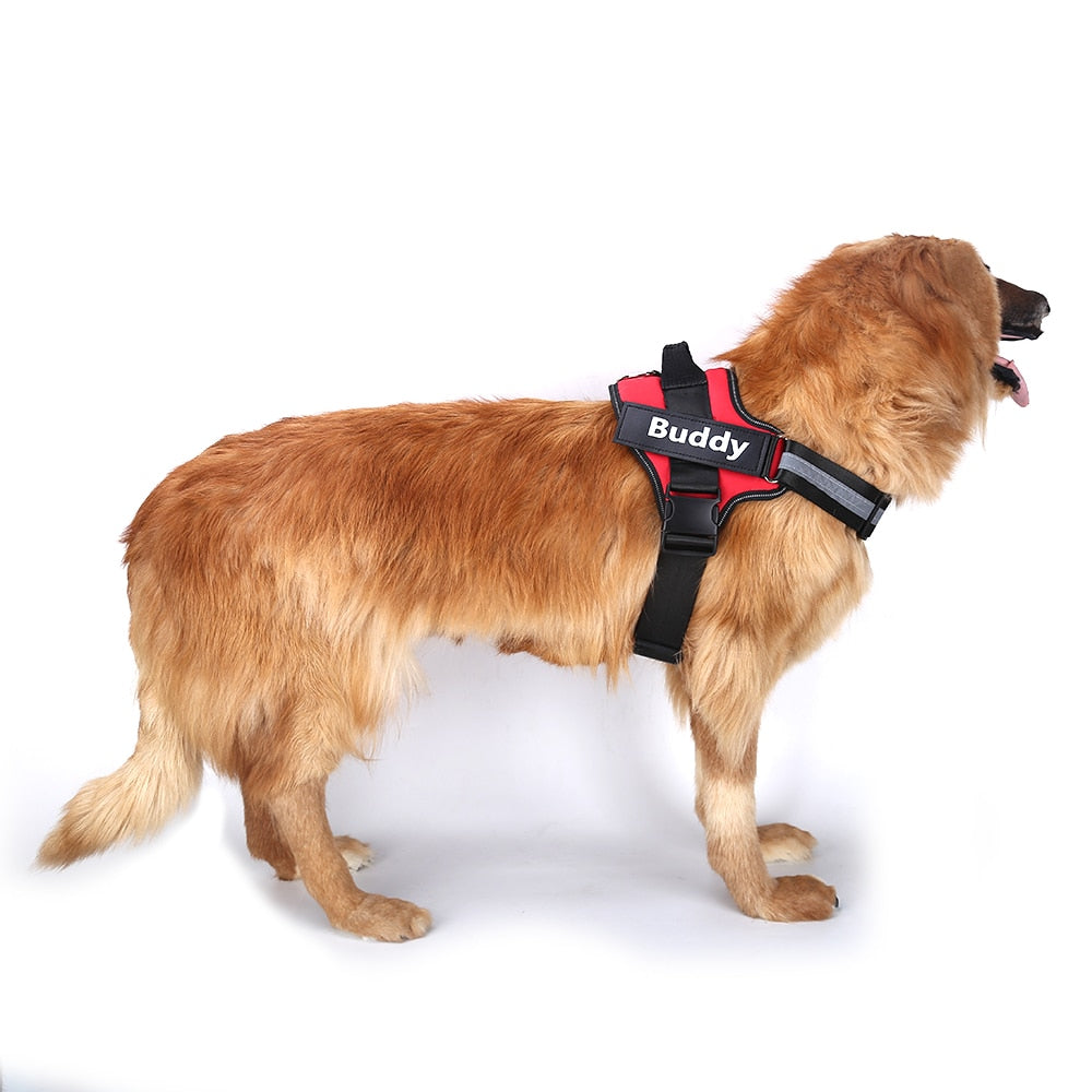 Personalized Dog Harness NO PULL Reflective Breathable Adjustable Dog Harness