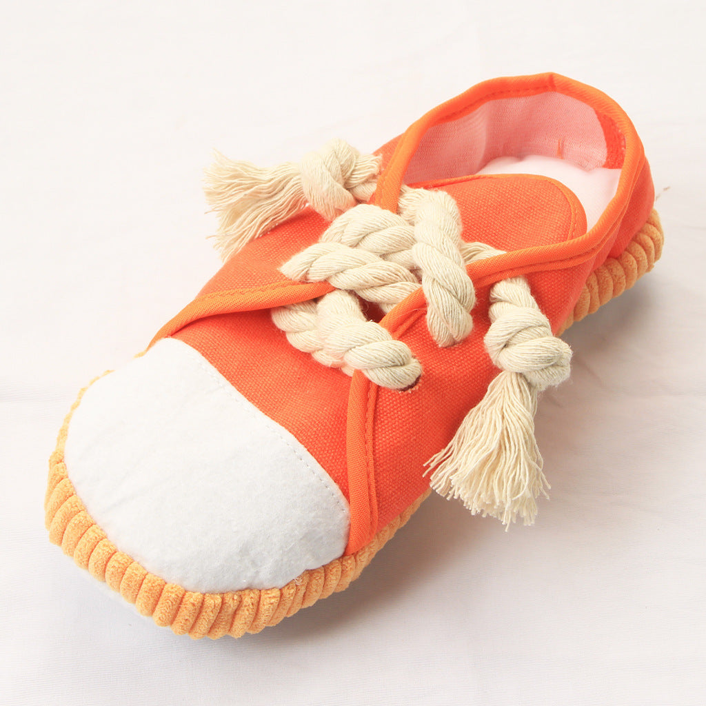 Dog Molar Teeth Cleaning Canvas Simulation Shoes Pet Toy