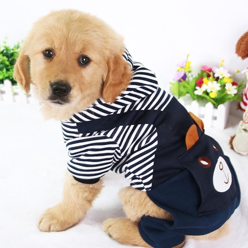 Fashion Striped Pet Dog Clothes Dogs Coat