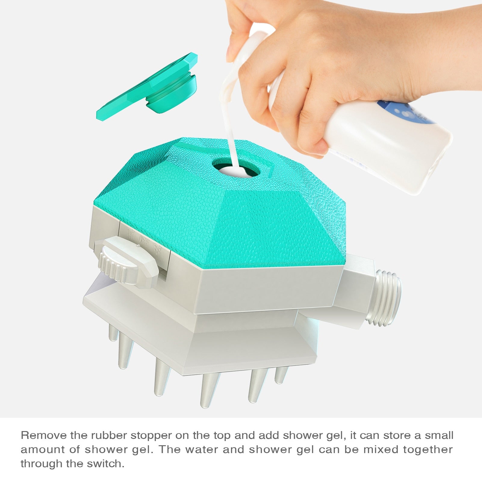 Pet Shower Nozzle Handheld Dog Grooming Comb Sprayer Brush