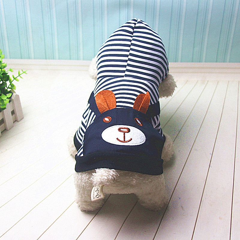 Fashion Striped Pet Dog Clothes Dogs Coat