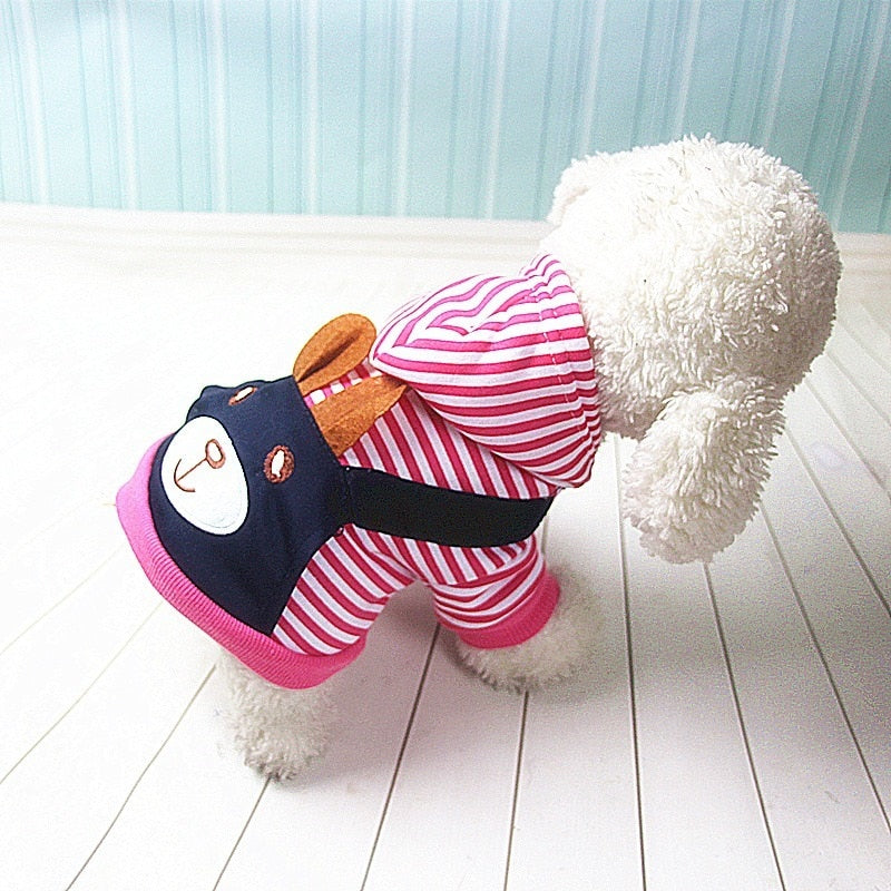 Fashion Striped Pet Dog Clothes Dogs Coat