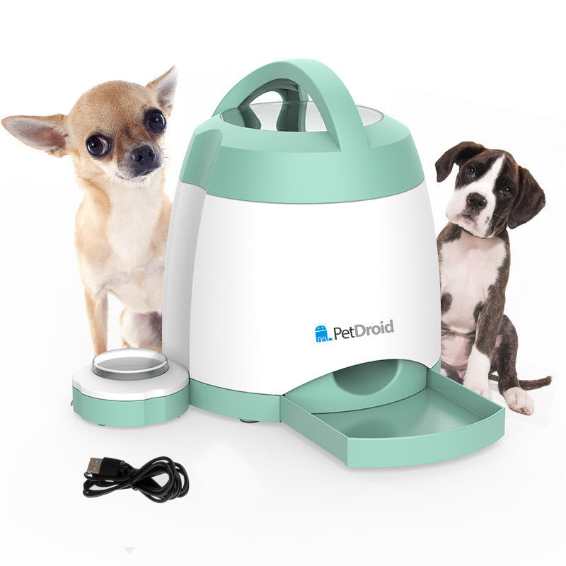 Creative Dog Button Push Type Automatic Feeder